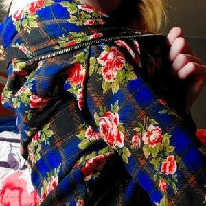 Cute Floral Blue Jacket